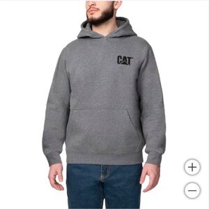 NWT CAT Men Sweatshirt GRAY - size XL cozy winter outdoor comfy